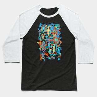 Modern Architecture - Bauhaus Carpet Pattern Baseball T-Shirt